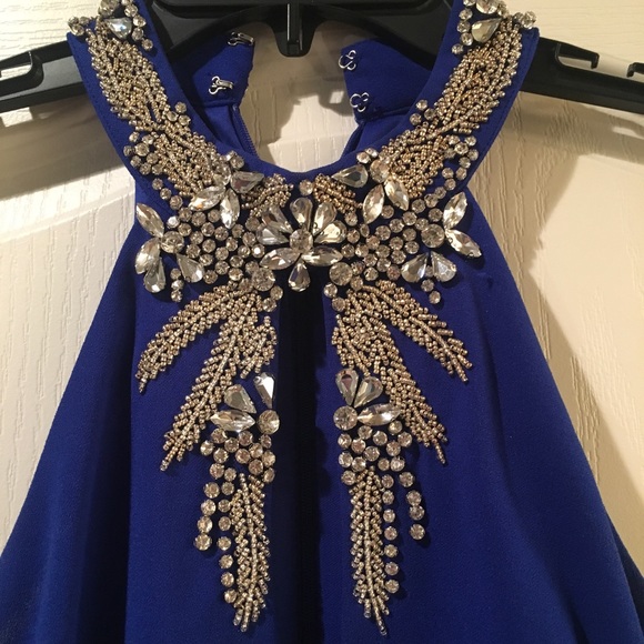 SOLD - Royal blue Formal Dress - Picture 4 of 4